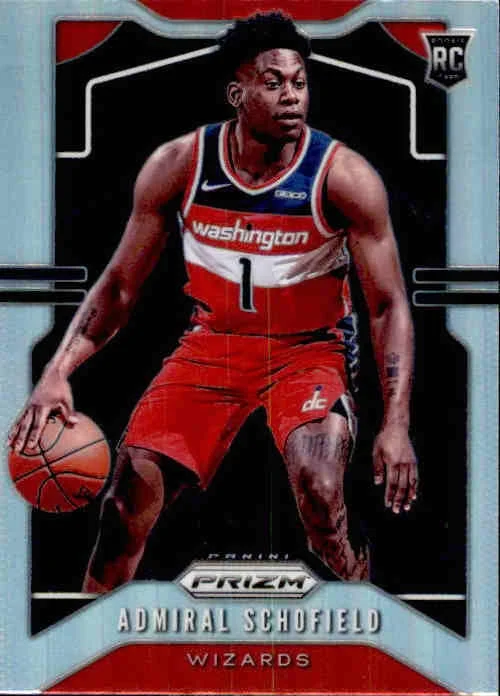 Admiral Schofield, RC, Silver Prizm, 2019-20 Prizm Basketball NBA