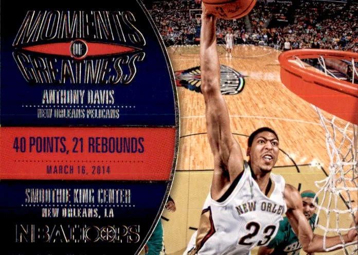 Anthony Davis, Moments of Greatness, 2014-15 Panini Hoops Basketball NBA