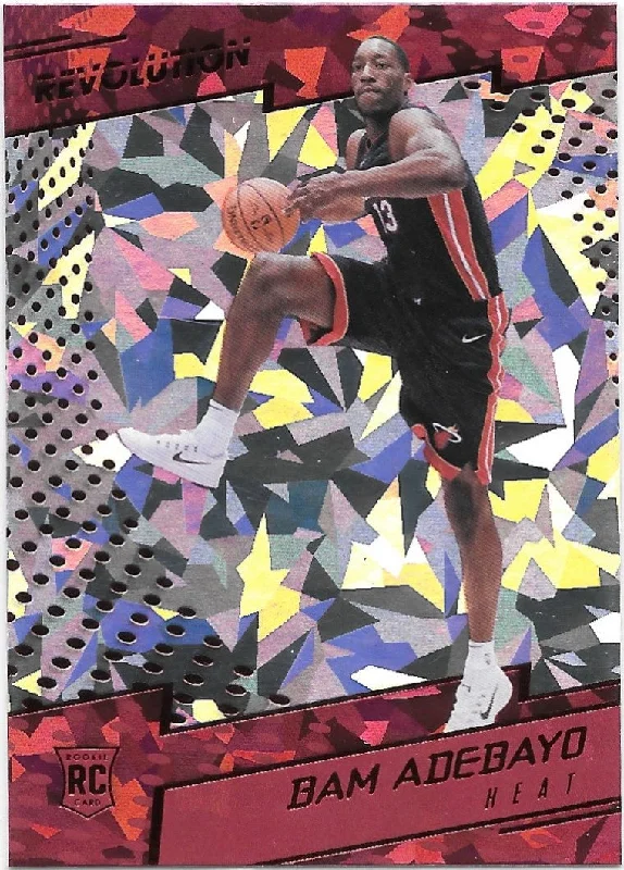 Bam Adebayo, RC, Chinese New Year Cracked Ice, 2017-18 Panini Revolution Basketball NBA