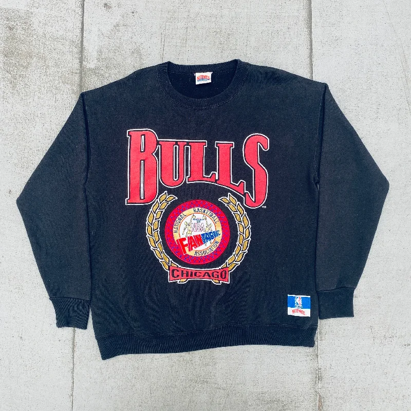 Chicago Bulls: 1990's Nutmeg Mills Spellout Sweat (L/XL)