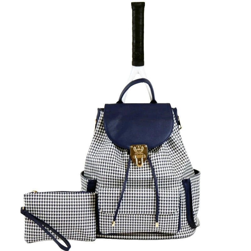 Court Couture Hampton Bag -  Houndstooth Blue