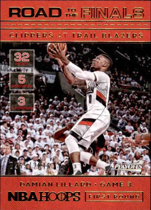 Damian Lillard, Road to the Finals, 2016-17 Panini Hoops Basketball NBA