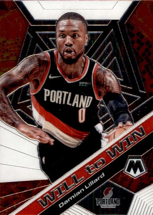 Damian Lillard, Will to Win, 2019-20 Panini Mosaic Basketball NBA