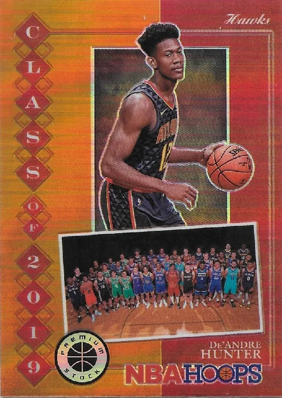 De'Andre Hunter, Class of 2019, Orange Prizm, 2019-20 Panini Hoops Premium Stock Basketball NBA