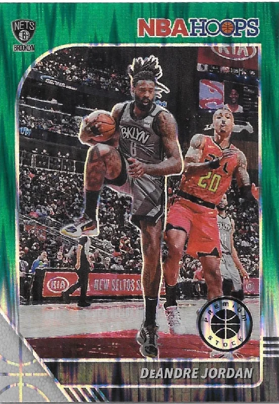 Deandre Jordan, Green Flash Prizm, 2019-20 Panini Hoops Premium Stock Basketball NBA