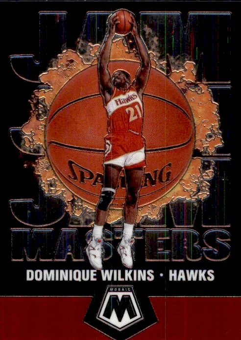 Dominique Wilkins, Paul George, Jam Masters, 2019-20 Panini Mosaic Basketball NBA