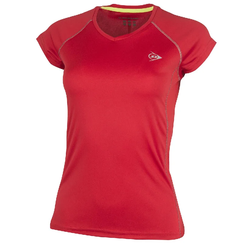 Dunlop Girls' Club Crew Tee Red