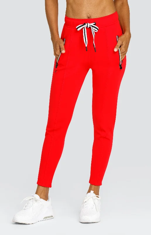 Eleanor Dahlia Red Jogger