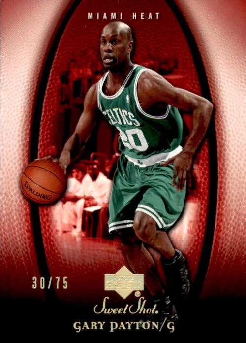 Gary Payton, Red Parallel, 2005-06 UD NBA Sweet Shot Basketball