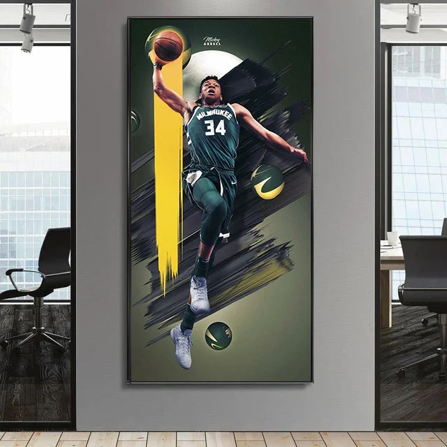 Giannis Antetokounmpo Wall Art