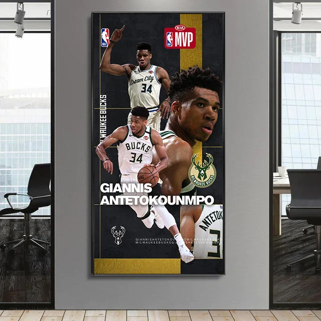 Giannis Antetokounmpo Wall Art