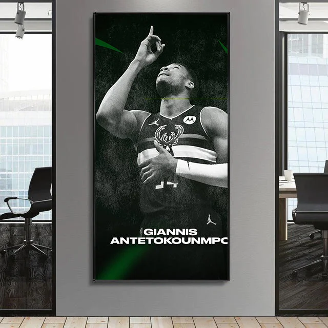 Giannis Antetokounmpo Wall Art