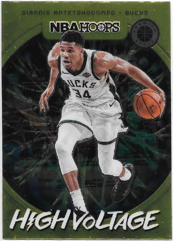 Giannis Antetohounmpo, High Voltage, 2019-20 Panini Hoops Premium Stock Basketball NBA