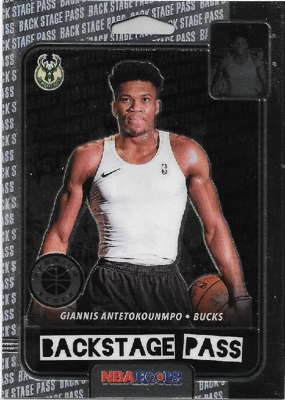 Giannis Antetokounmpo, Backstage Pass, 2019-20 Panini Hoops Premium Stock Basketball NBA