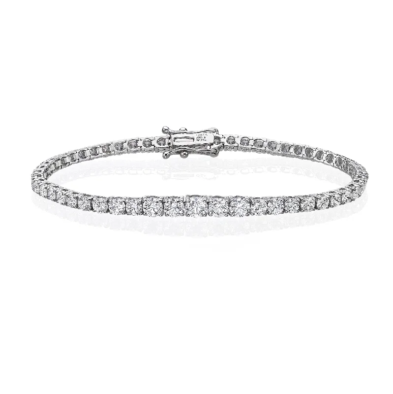 Graduated Diamond Tennis Bracelet 4.5ct