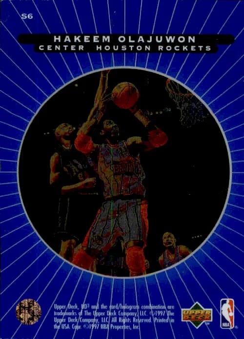 Hakeem Olajuwon, Superstar Spotlight, 1996-97 UD UD3 Basketball NBA