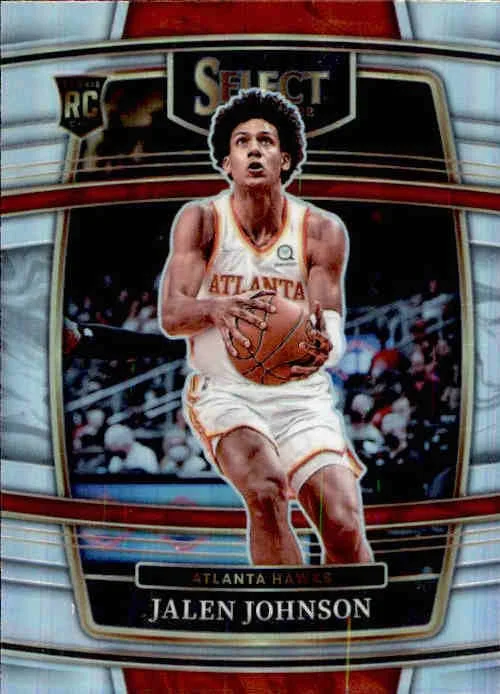 Jalen Johnson, RC, Concourse Silver Prizm, 2021-22 Panini Select Basketball NBA