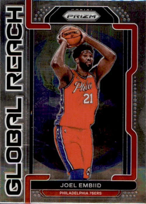 Joel Embiid, Global Reach, 2021-22 Panini Prizm Basketball NBA