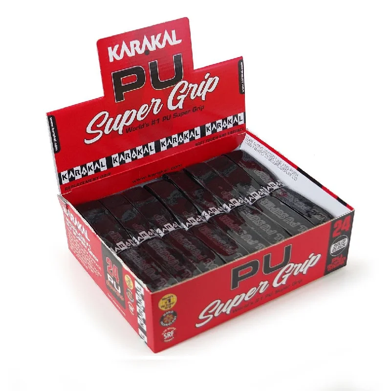 Karakal PU Super Grip Black - Box of 24 Grips