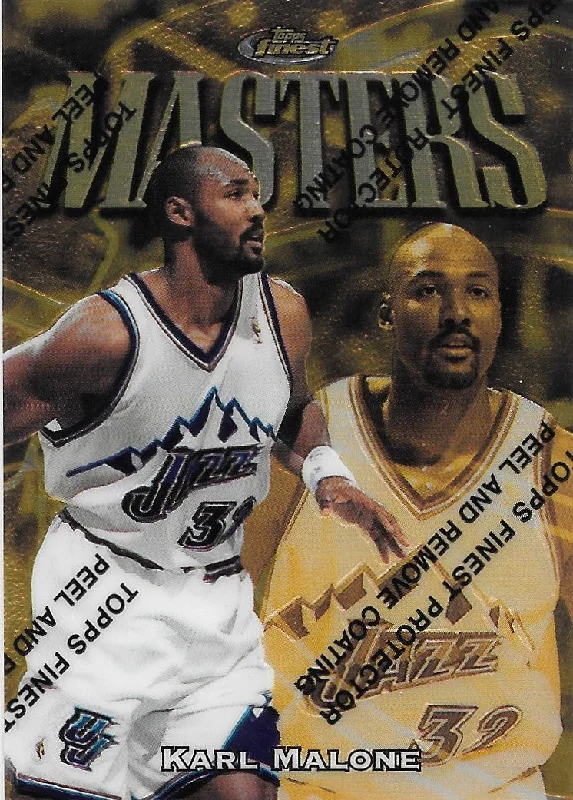 Karl Malone, Masters Gold, 1997-98 Topps Finest Basketball NBA