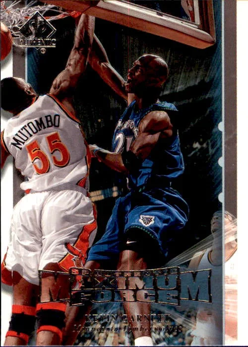 Kevin Garnett, Maximum Force Holo, 1999-2000 UD SP Authentic Basketball NBA