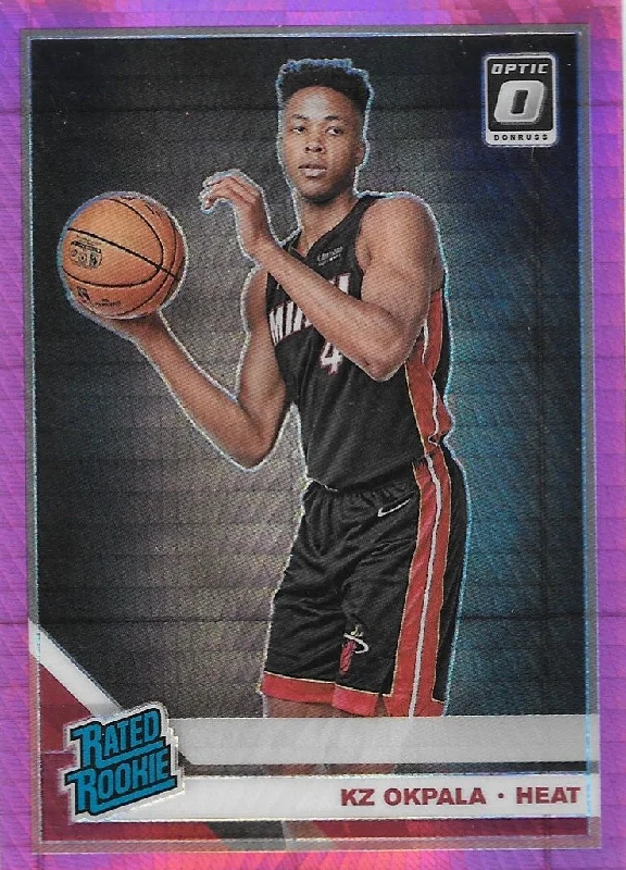 KZ Okpala, Rated Rookie, Pink Hyper Prizm, 2019-20 Panini Donruss Optic Basketball NBA