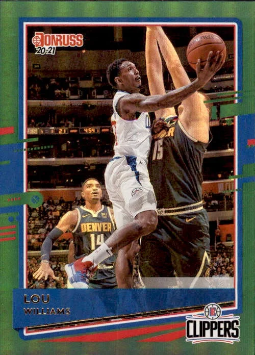 Lou Williams, Green Parallel, 2020-21 Panini Donruss Basketball NBA