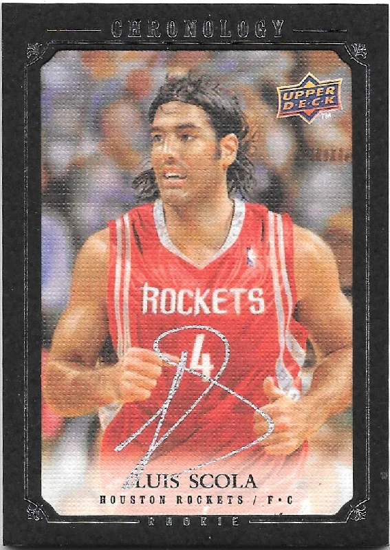 Luis Scola, #243,  RC, Autograph, 2007-08 Upper Deck Chronology Basketball NBA