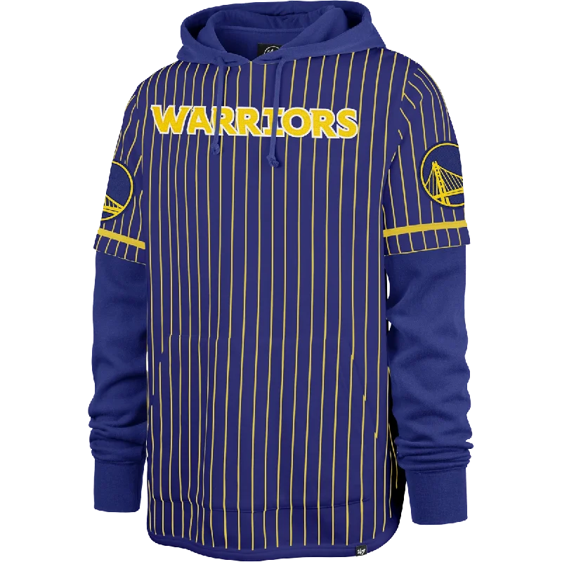 Men's Warriors Pinstripe Double Header Shortstop Pullover