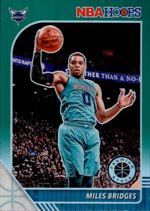 Miles Bridges, Green Prizm, 2019-20 Panini Hoops Premium Stock Basketball NBA