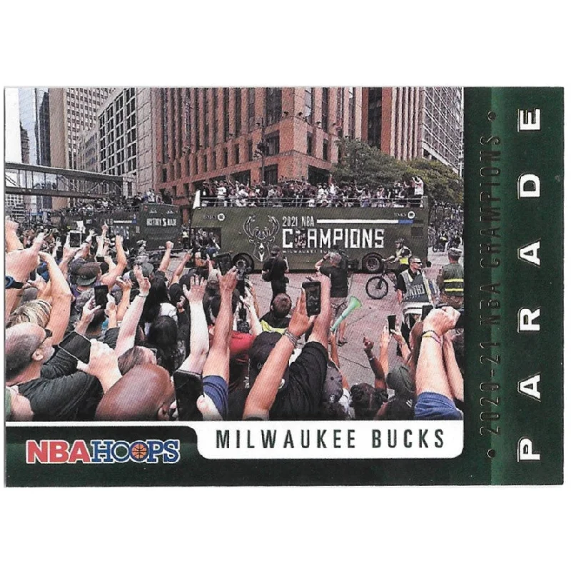 Milwaukee Bucks Championship PARADE, 2021-22 Panini Hoops Basketball NBA