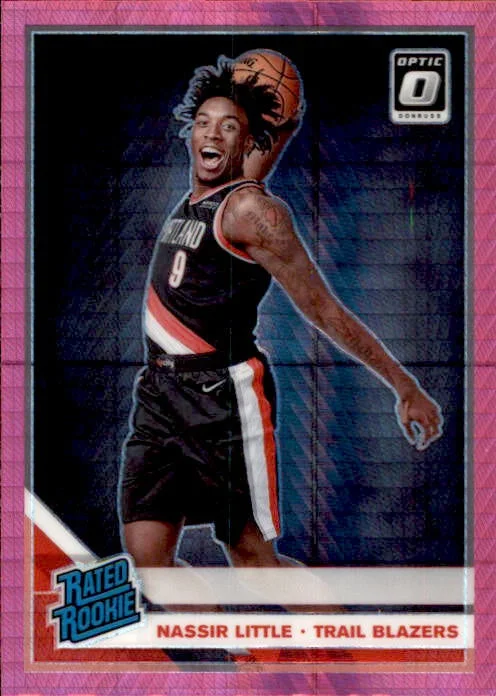 Nassir Little, RC, Pink Hyper Prizm, 2019-20 Panini Donruss Optic Basketball NBA