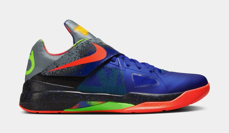 KD 4 Nerf Mens Basketball Shoes (Concord/Bright Crimson/Black/Cool Grey) Free Shipping