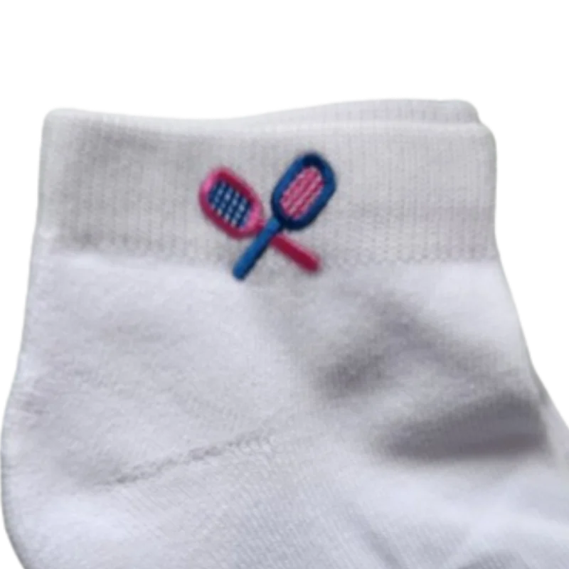 On the Tee Socks - Crossed Racquets