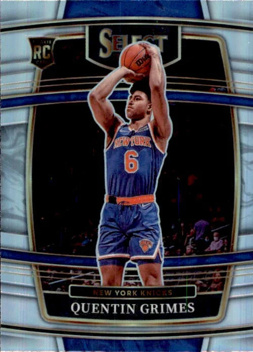 Quentin Grimes, RC, Concourse Silver Prizm, 2021-22 Panini Select Basketball NBA