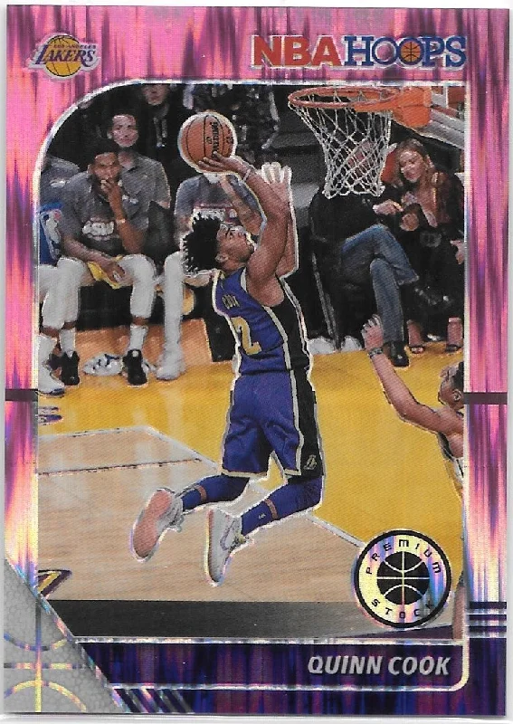 Quinn Cook, Pink Flash Prizm, 2019-20 Panini Hoops Premium Stock Basketball NBA