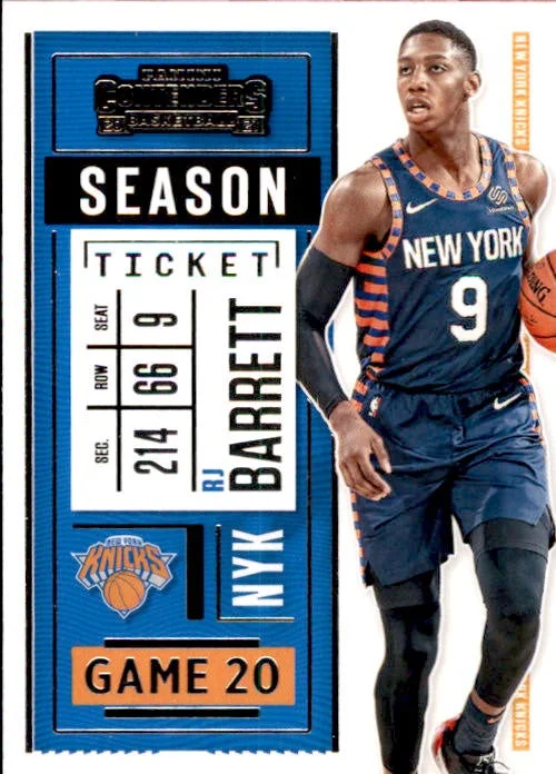 RJ Barrett, 2020-21 Panini Contenders Basketball NBA