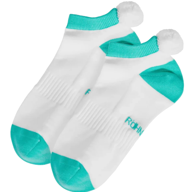 Rohnisch 2-Pack Pom Pom Socks - Ice Green