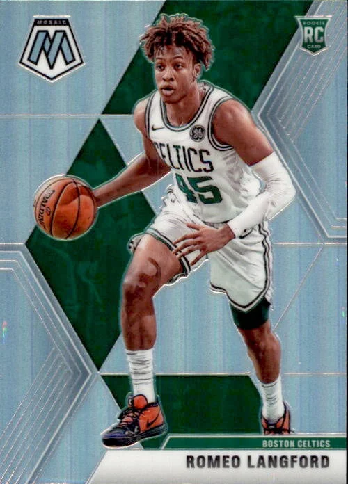 Romeo Langford, RC, Silver Prizm, 2019-20 Panini Mosaic Basketball NBA