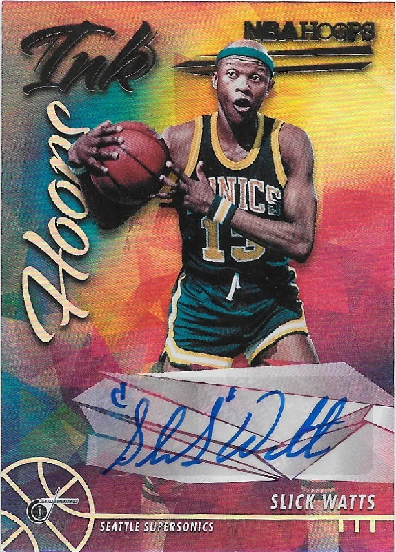 Slick Watts, Hoops Ink, 2021-22 Panini Hoops Basketball NBA