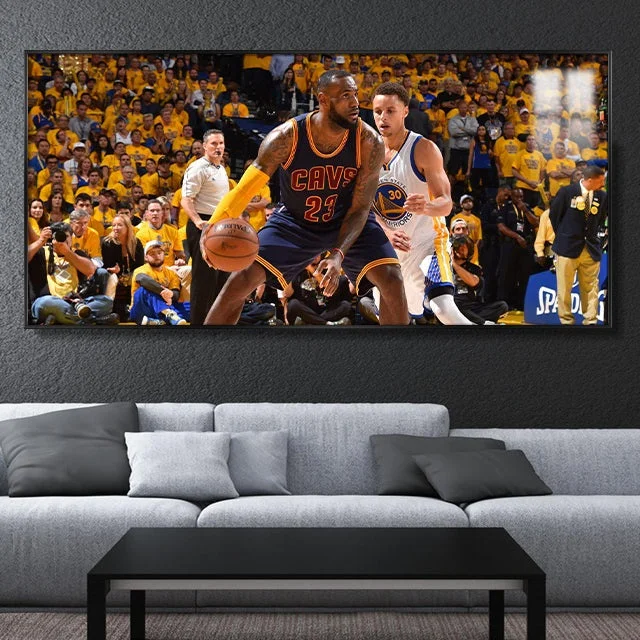 LeBron James and Stephen Curry Wall Art