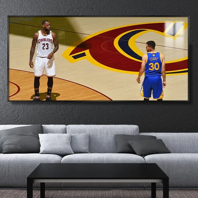 LeBron James and Stephen Curry Wall Art