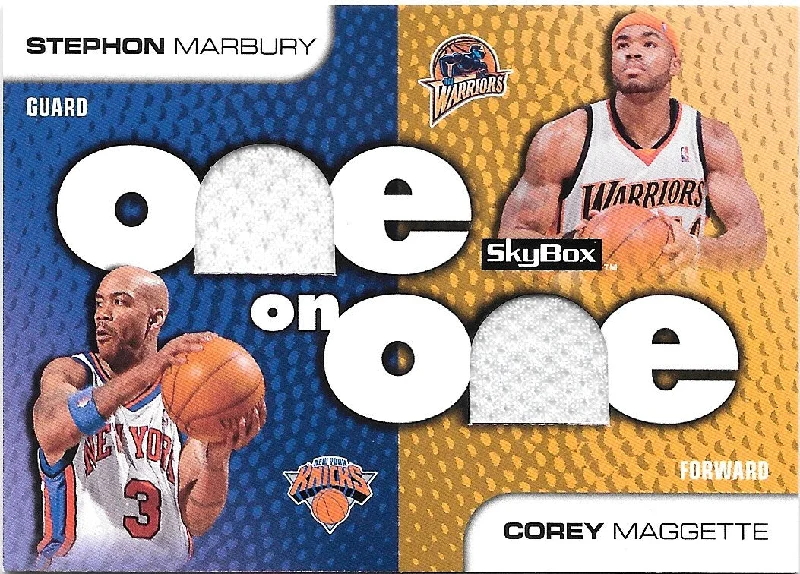 Stephon Marbury, Corey Maggette, One on One, 2008-09 Skybox Basketball NBA