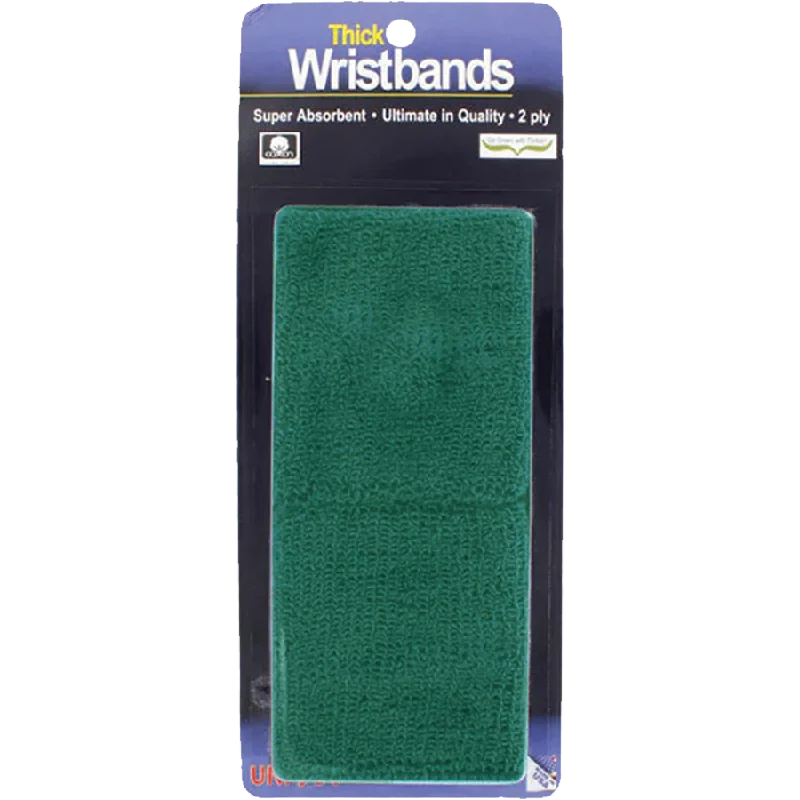 Thick 2-Ply Wristband - Green