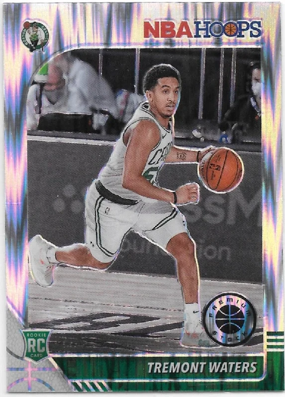 Tremont Waters, RC, Silver Flash Prizm, 2019-20 Panini Hoops Premium Stock Basketball NBA