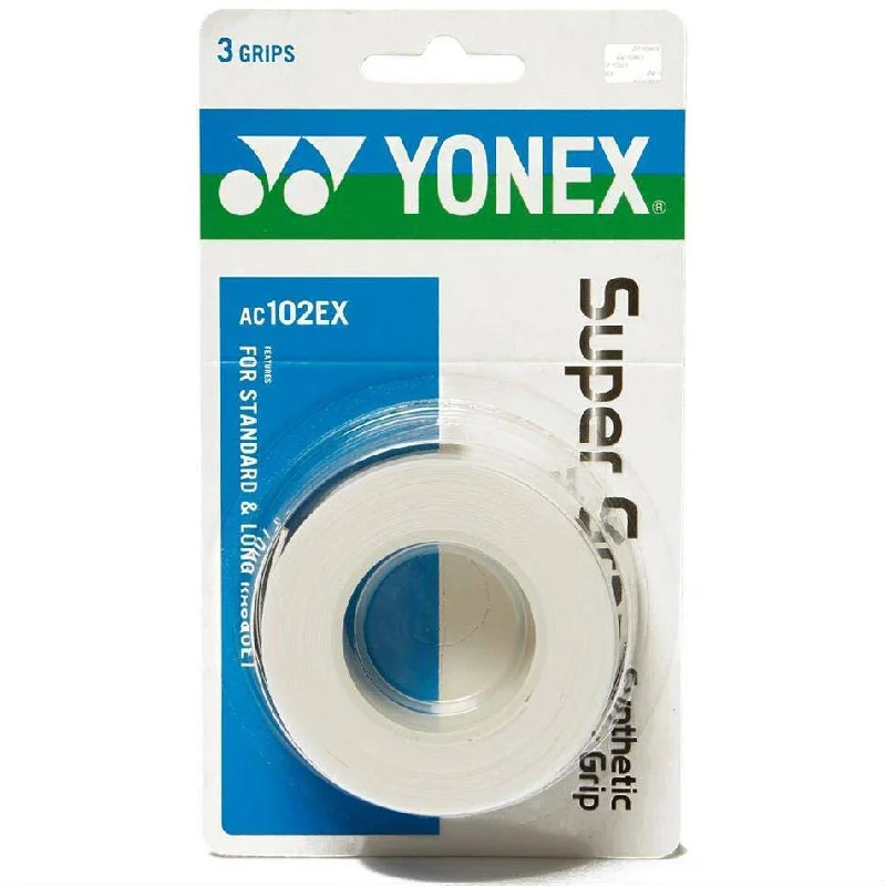 Yonex AC102EX Super Grap Overgrips Pack Of 3 White