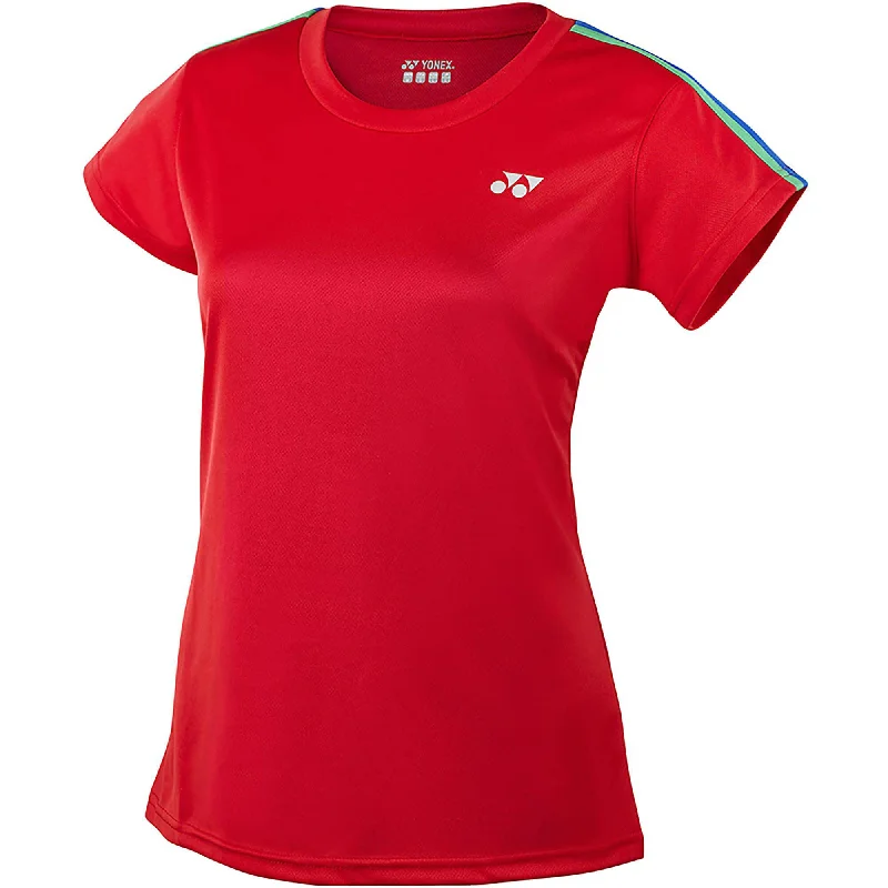 Yonex Women's YT1005 Crew Neck Shirt Red