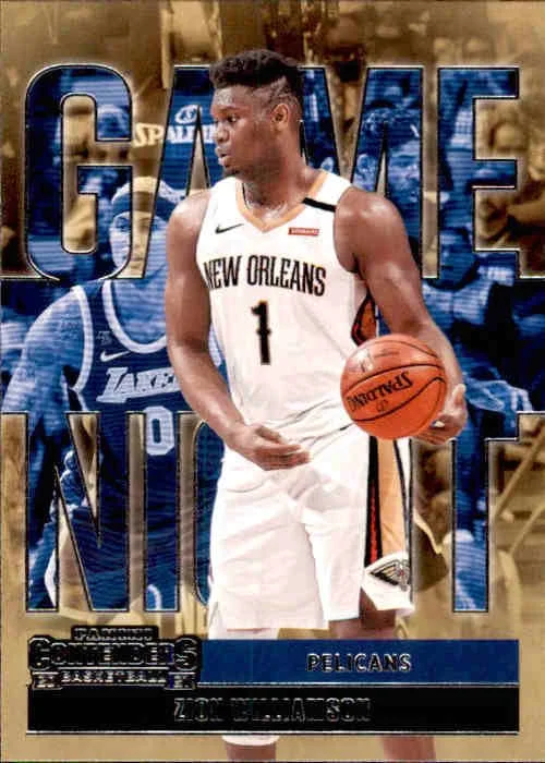 Zion Williamson, Game Night, 2020-21 Panini Contenders Basketball NBA