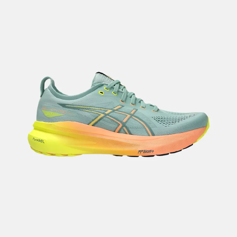 Asics Gel-Kayano 31 Paris Men's Running Shoes -Light Celadon/Safety Yellow