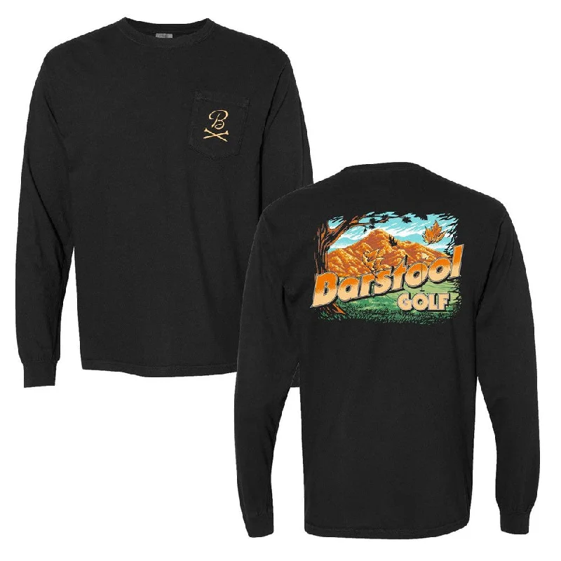 Barstool Golf Fall Long Sleeve Pocket Tee